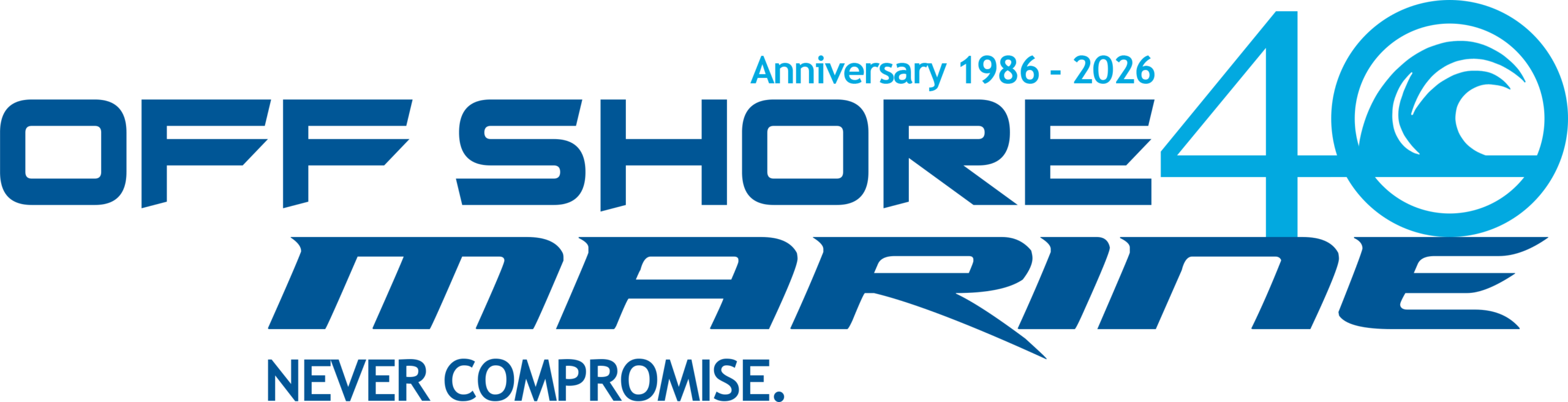 Off Shore Marine 40th Anniversary Logo
